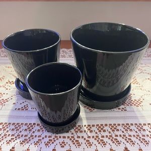 ❤️FLOWER OR SUCCULENT POTS SET OF 3🎁